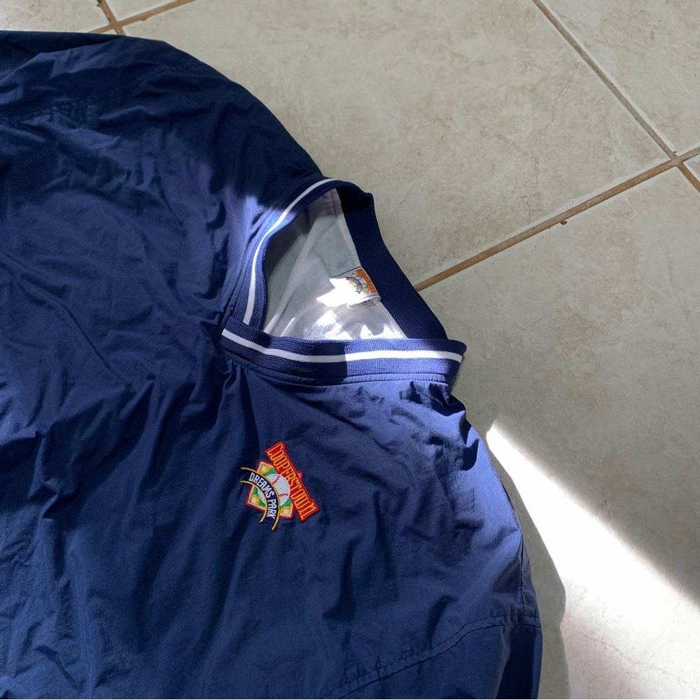 Vintage Cooperstown Dreams Windbreaker Jacket V Neck Men’s Sz L